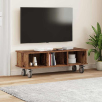 Produktbild för TV-bänk Gammalt trä 100 x 35 x 35 cm Konstruerat trä