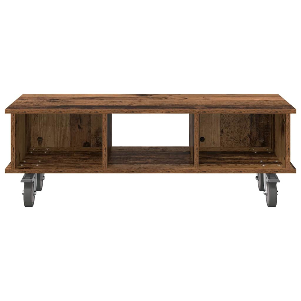 Produktbild för TV-bänk Gammalt trä 100 x 35 x 35 cm Konstruerat trä