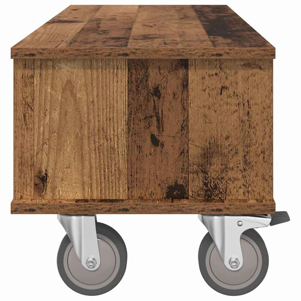 Produktbild för TV-bänk Gammalt trä 100 x 35 x 35 cm Konstruerat trä