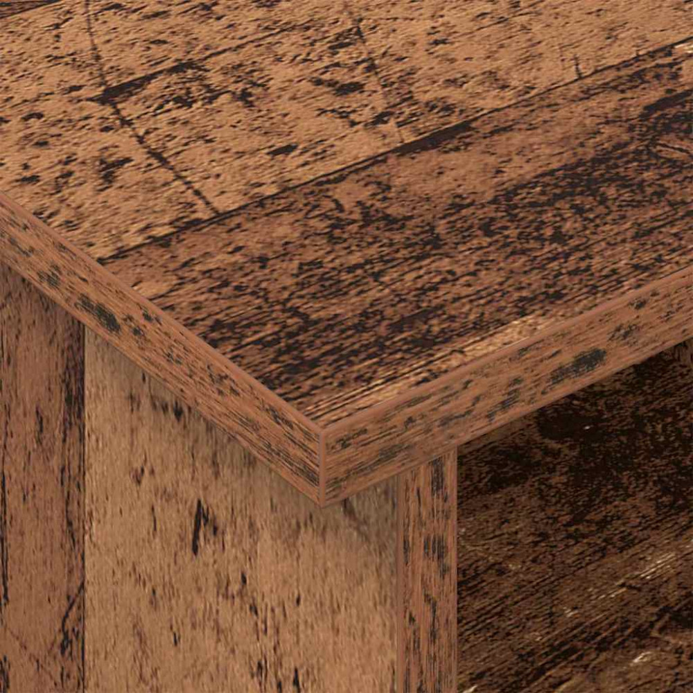 Produktbild för TV-bänk Gammalt trä 100 x 35 x 35 cm Konstruerat trä