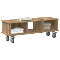 Produktbild för TV-bänk 100 x 35 x 35 cm Artisan Ek Konstruerat trä