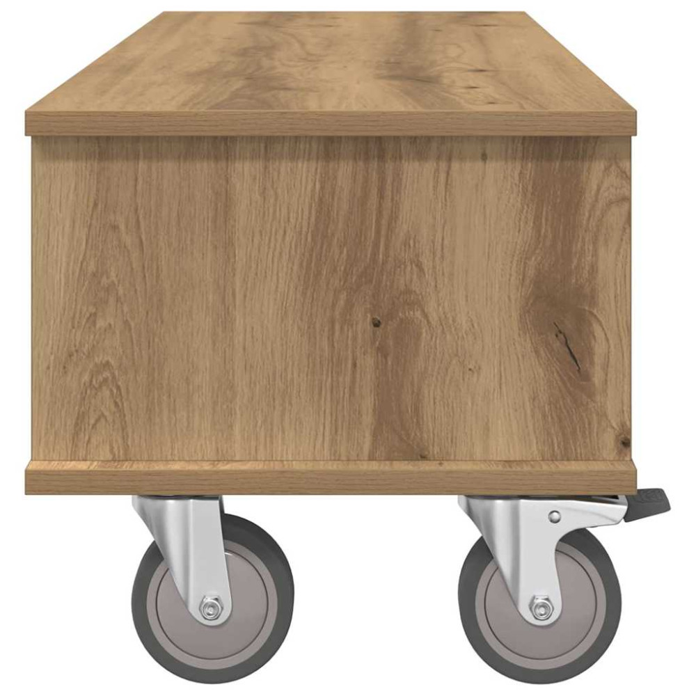 Produktbild för TV-bänk 100 x 35 x 35 cm Artisan Ek Konstruerat trä