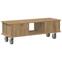 Produktbild för TV-bänk 100 x 35 x 35 cm Artisan Ek Konstruerat trä