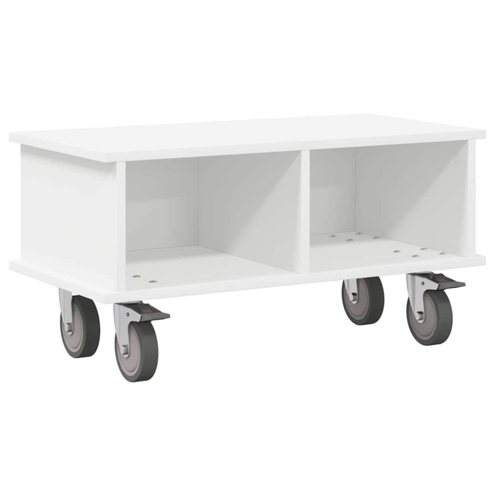 Produktbild för TV-bänk Vit 68,5 x 35 x 35 cm Konstruerat trä