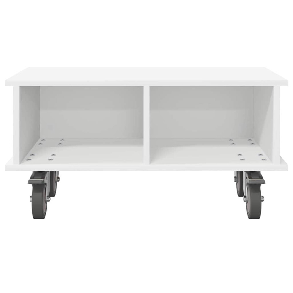 Produktbild för TV-bänk Vit 68,5 x 35 x 35 cm Konstruerat trä