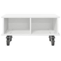 Produktbild för TV-bänk Vit 68,5 x 35 x 35 cm Konstruerat trä