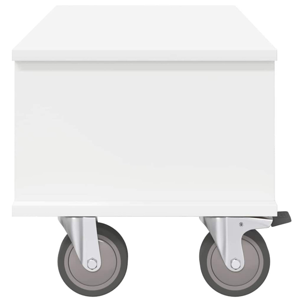 Produktbild för TV-bänk Vit 68,5 x 35 x 35 cm Konstruerat trä