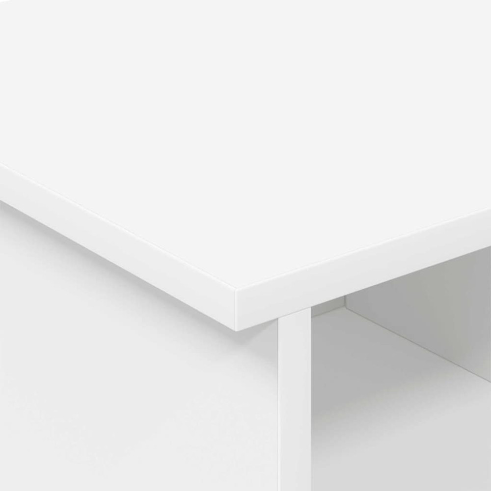 Produktbild för TV-bänk Vit 68,5 x 35 x 35 cm Konstruerat trä