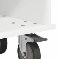 Produktbild för TV-bänk Vit 68,5 x 35 x 35 cm Konstruerat trä