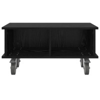 Produktbild för TV-bänk Svart Ek 68,5 x 35 x 35 cm Konstruerat trä