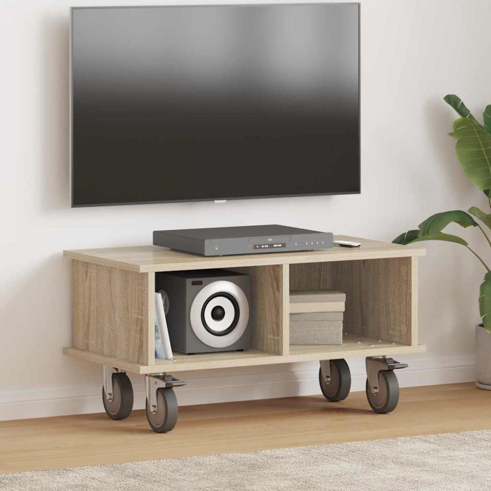 Produktbild för TV-bänk Sonoma-ek 68,5 x 35 x 35 cm Konstruerat trä