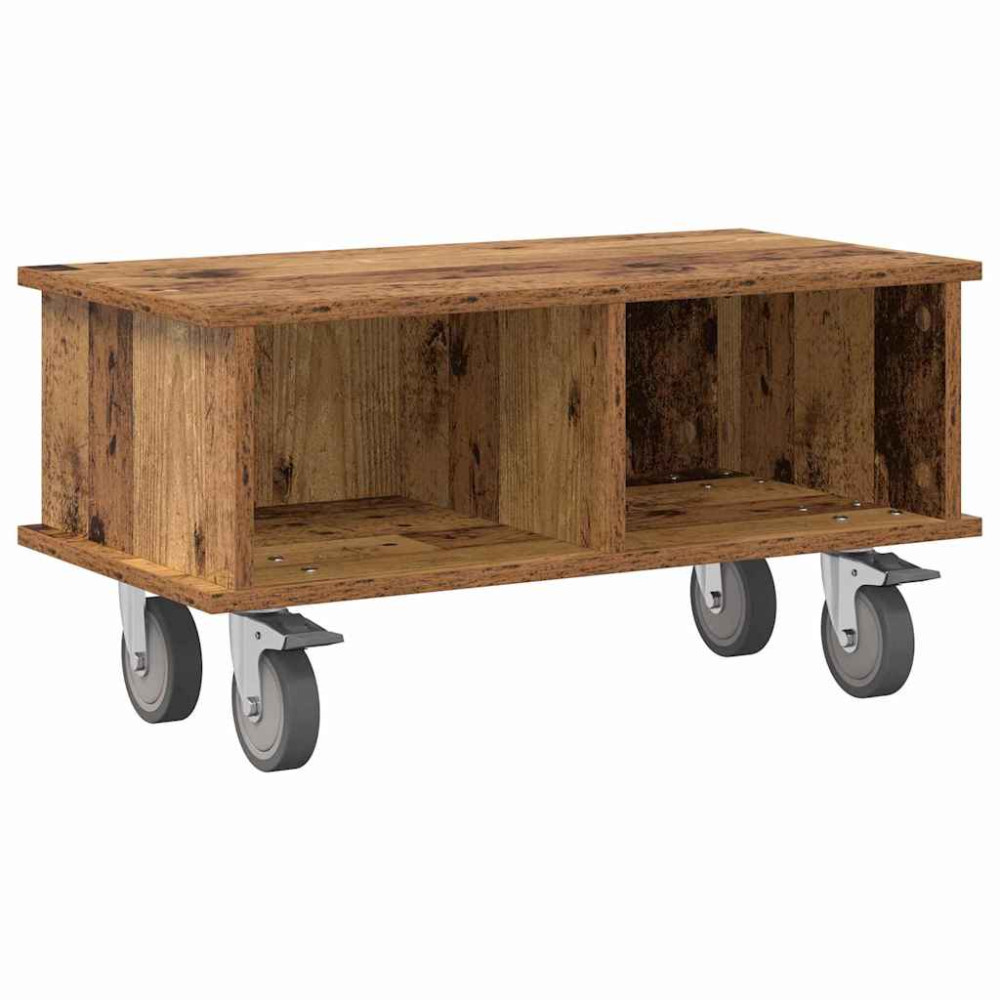 Produktbild för TV-bänk Gammalt trä 68,5 x 35 x 35 cm Konstruerat trä