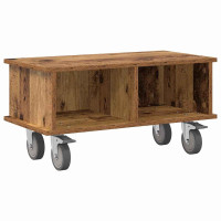 Produktbild för TV-bänk Gammalt trä 68,5 x 35 x 35 cm Konstruerat trä