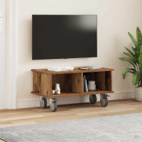Produktbild för TV-bänk Gammalt trä 68,5 x 35 x 35 cm Konstruerat trä