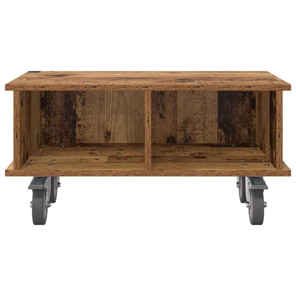 Produktbild för TV-bänk Gammalt trä 68,5 x 35 x 35 cm Konstruerat trä