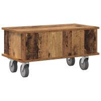 Produktbild för TV-bänk Gammalt trä 68,5 x 35 x 35 cm Konstruerat trä