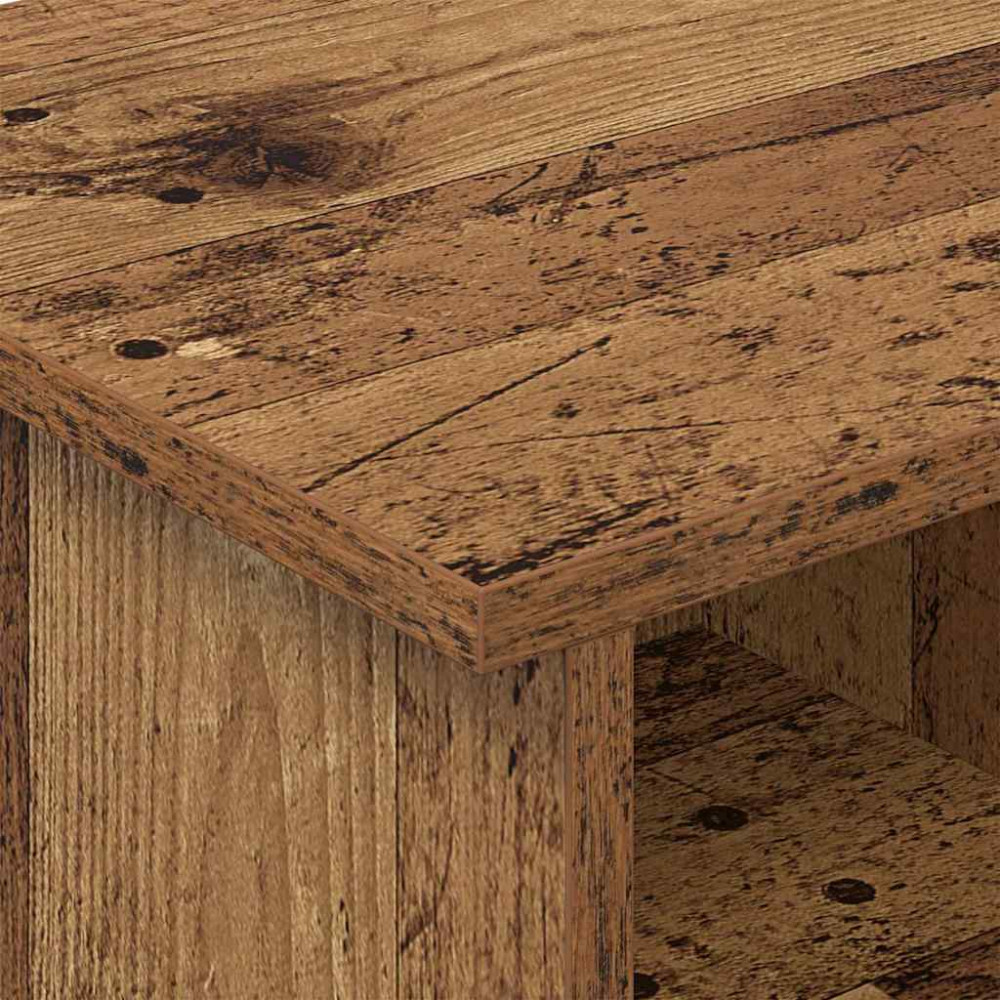 Produktbild för TV-bänk Gammalt trä 68,5 x 35 x 35 cm Konstruerat trä