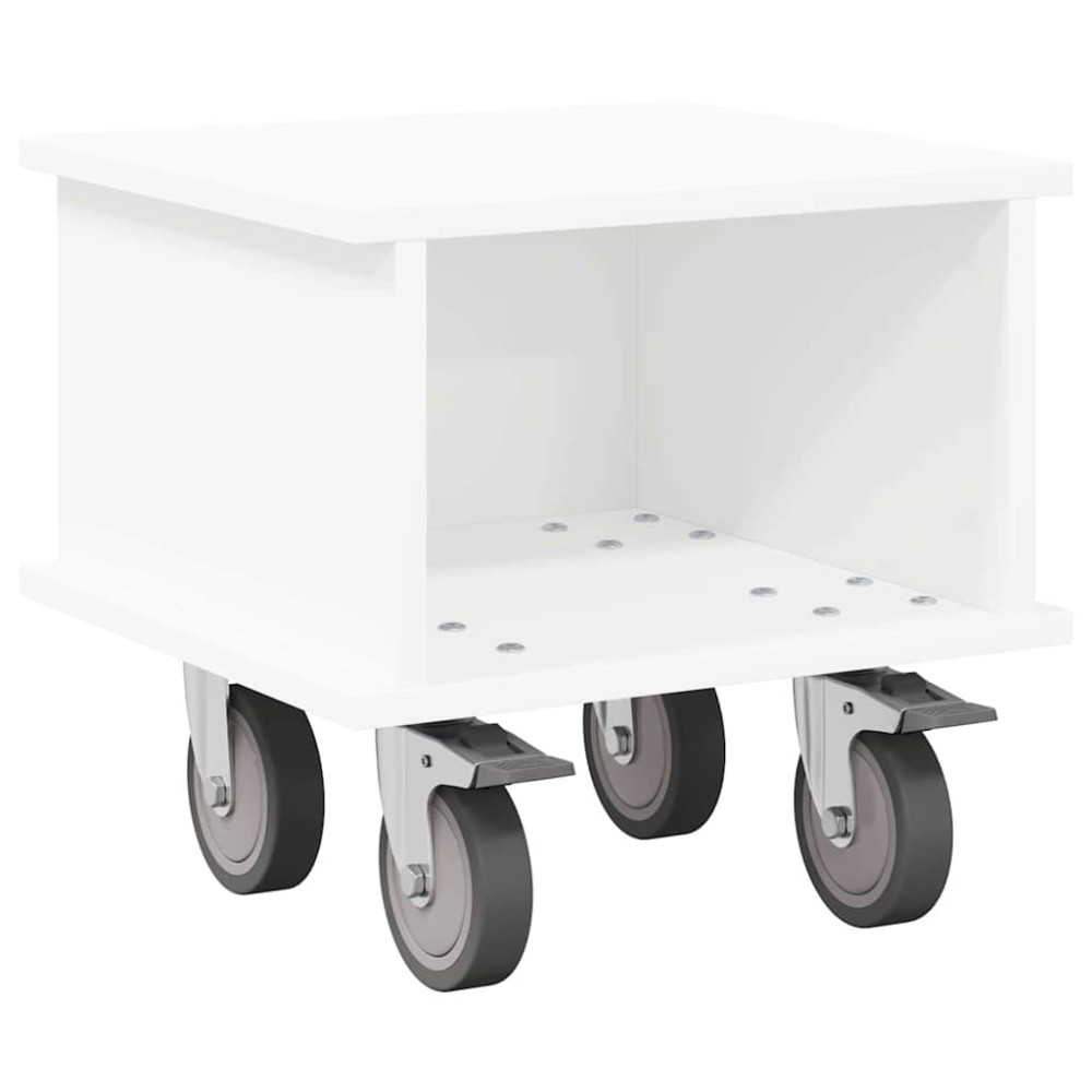 Produktbild för TV-bänk Vit 37 x 35 x 35 cm Konstruerat trä
