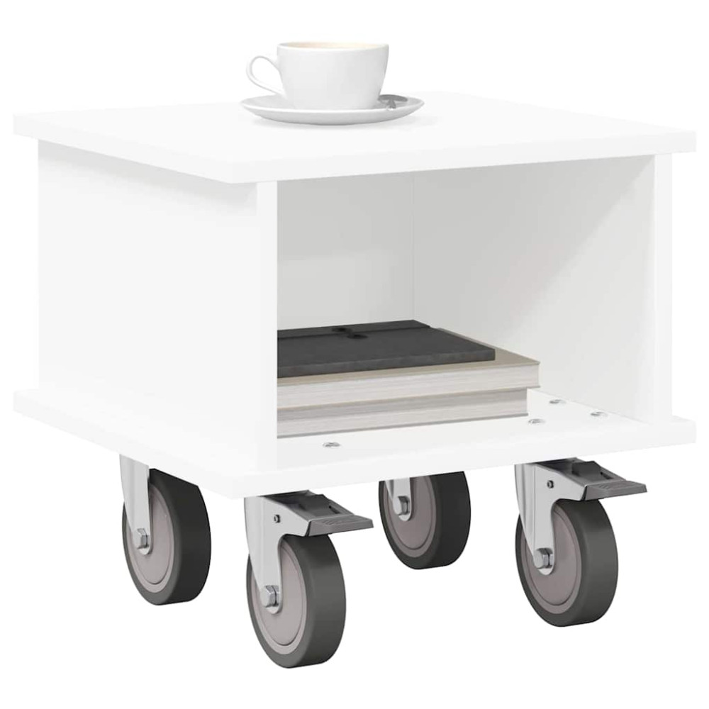 Produktbild för TV-bänk Vit 37 x 35 x 35 cm Konstruerat trä