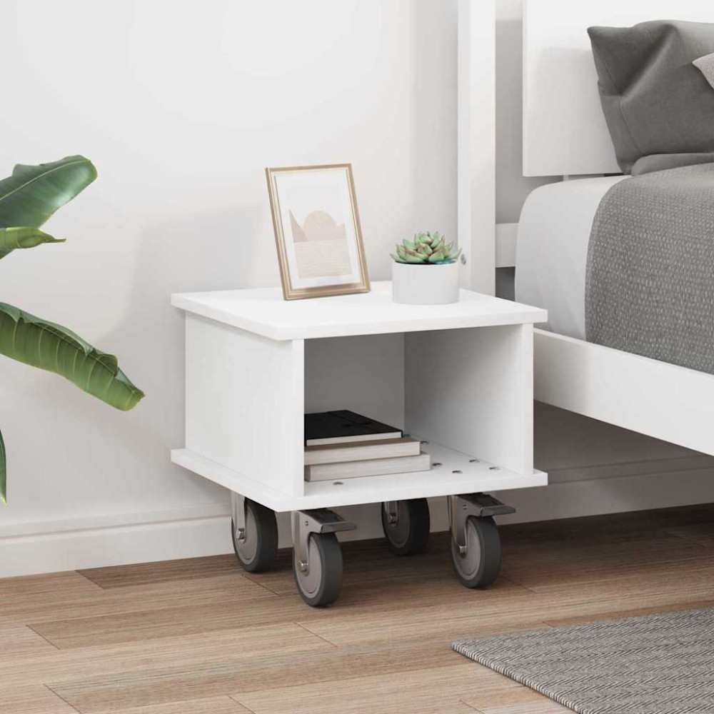 Produktbild för TV-bänk Vit 37 x 35 x 35 cm Konstruerat trä