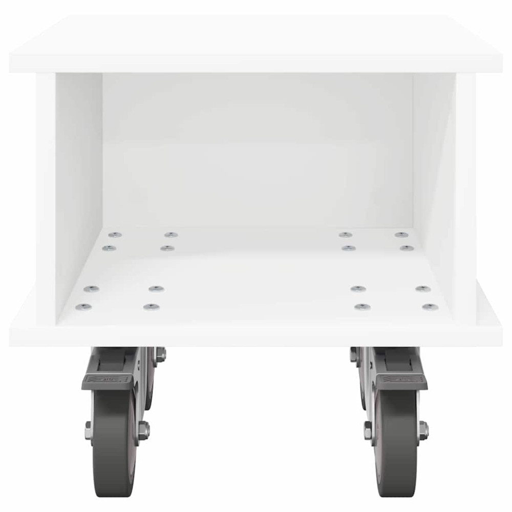 Produktbild för TV-bänk Vit 37 x 35 x 35 cm Konstruerat trä