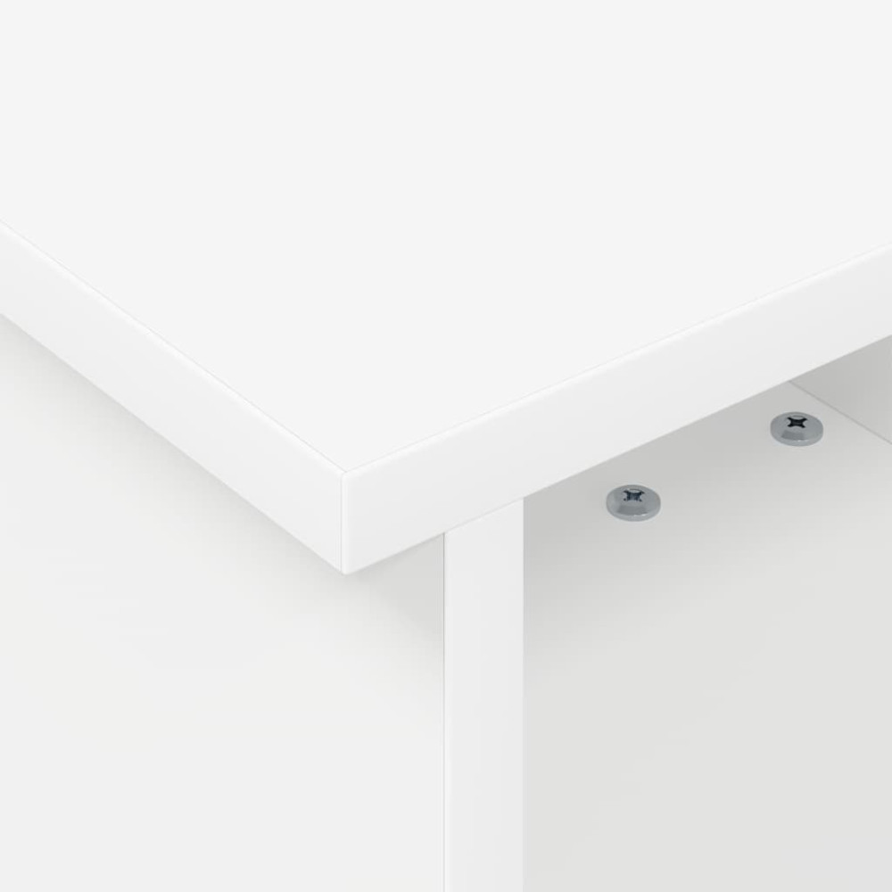 Produktbild för TV-bänk Vit 37 x 35 x 35 cm Konstruerat trä