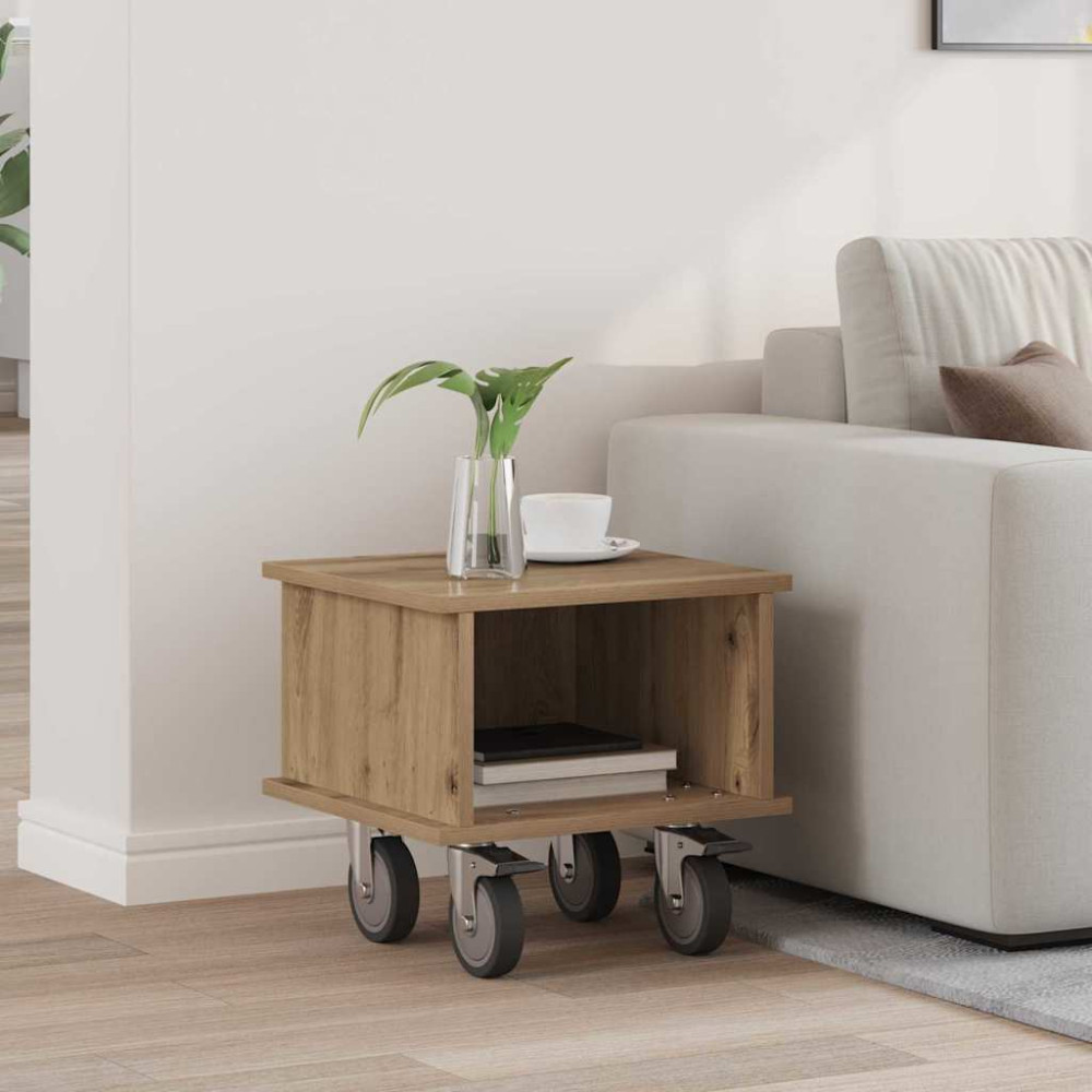 Produktbild för TV-bänk 37 x 35 x 35 cm Artisan Ek Konstruerat trä