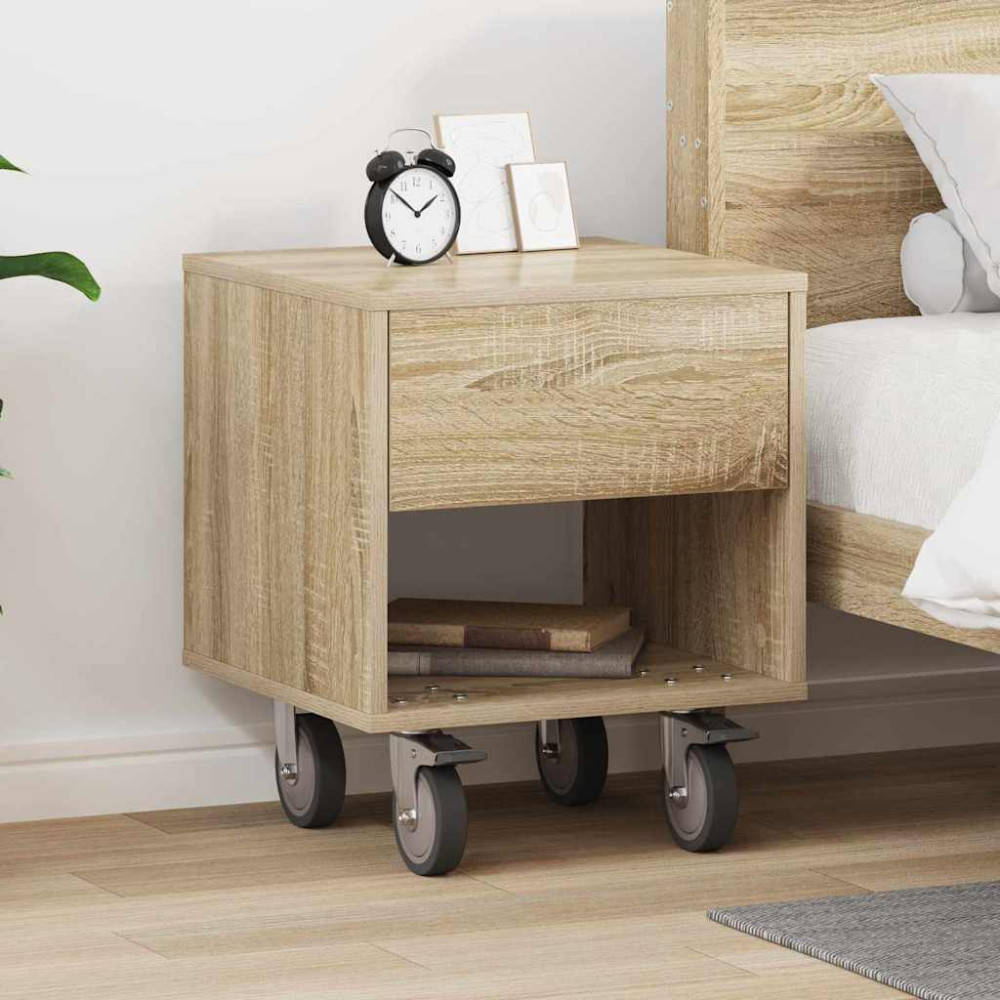 Produktbild för Sängbord Sonoma-ek 40,5 x 40 x 48 cm Konstruerat trä