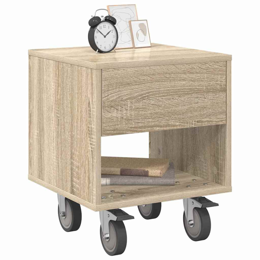 Produktbild för Sängbord Sonoma-ek 40,5 x 40 x 48 cm Konstruerat trä
