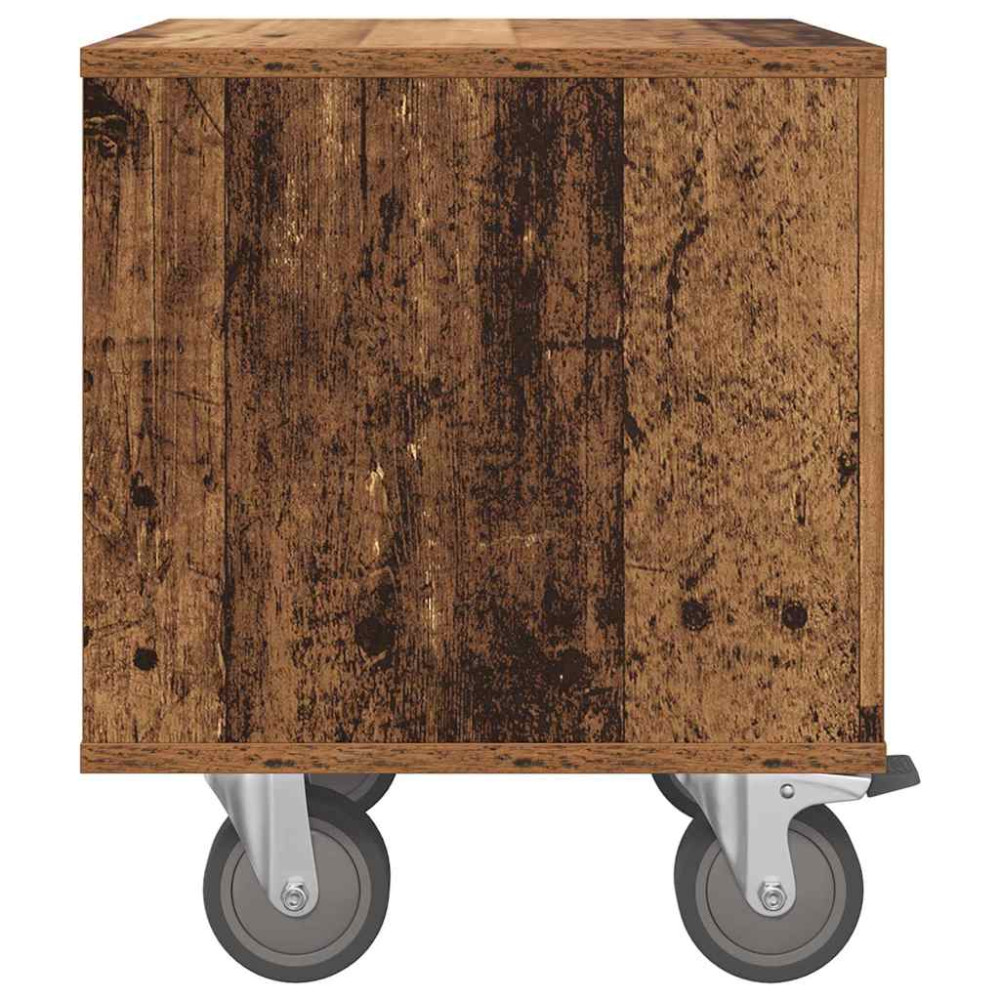 Produktbild för Sängbord Gammalt trä 40,5 x 40 x 48 cm Konstruerat trä