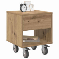 Produktbild för Sängbord 2 pcs Artisan Ek 40,5 x 40 x 48 cm Konstruerat trä