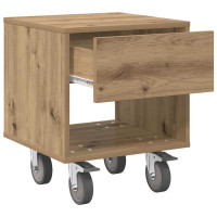 Produktbild för Sängbord 2 pcs Artisan Ek 40,5 x 40 x 48 cm Konstruerat trä
