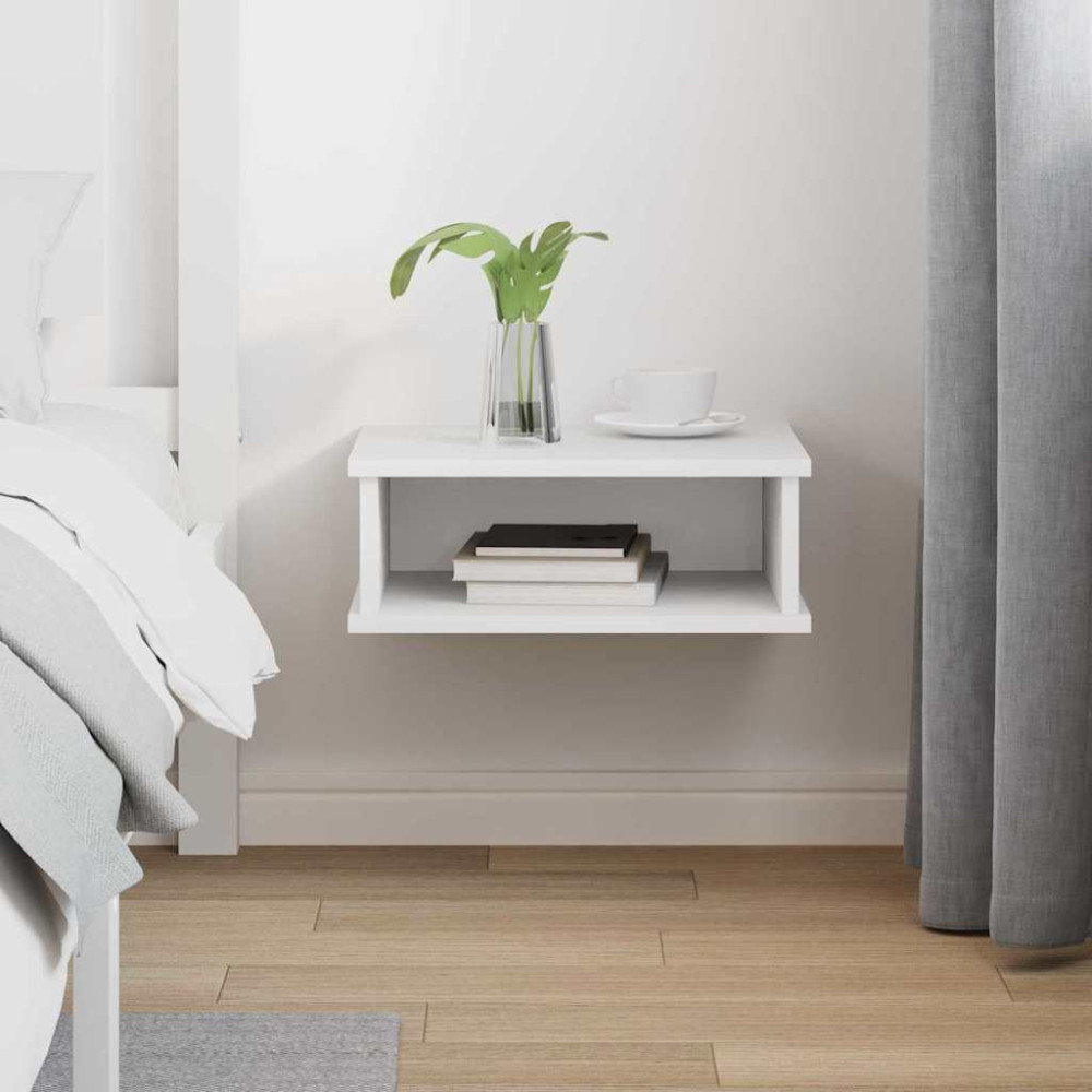 Produktbild för Sängbord Vit 40 x 31 x 15 cm Konstruerat trä