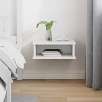 Produktbild för Sängbord Vit 40 x 31 x 15 cm Konstruerat trä