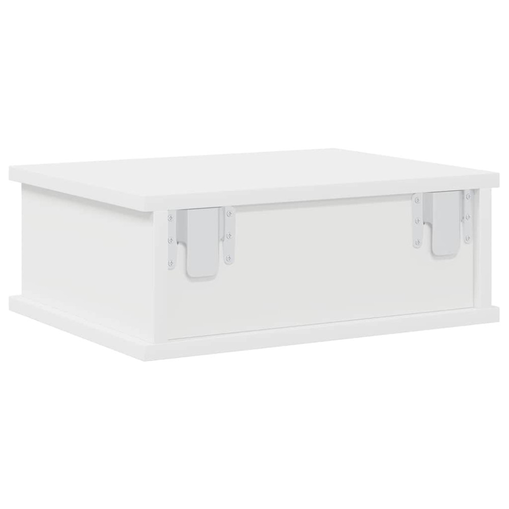 Produktbild för Sängbord Vit 40 x 31 x 15 cm Konstruerat trä
