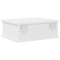 Produktbild för Sängbord Vit 40 x 31 x 15 cm Konstruerat trä