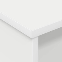 Produktbild för Sängbord Vit 40 x 31 x 15 cm Konstruerat trä