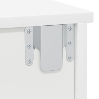 Produktbild för Sängbord Vit 40 x 31 x 15 cm Konstruerat trä
