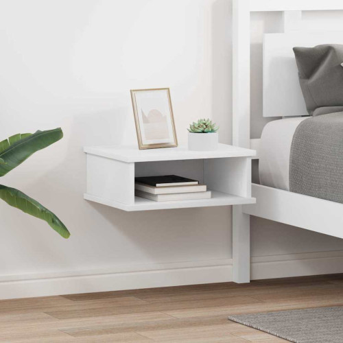 vidaXL Sängbord 2 pcs Vit 40 x 31 x 15 cm Konstruerat trä