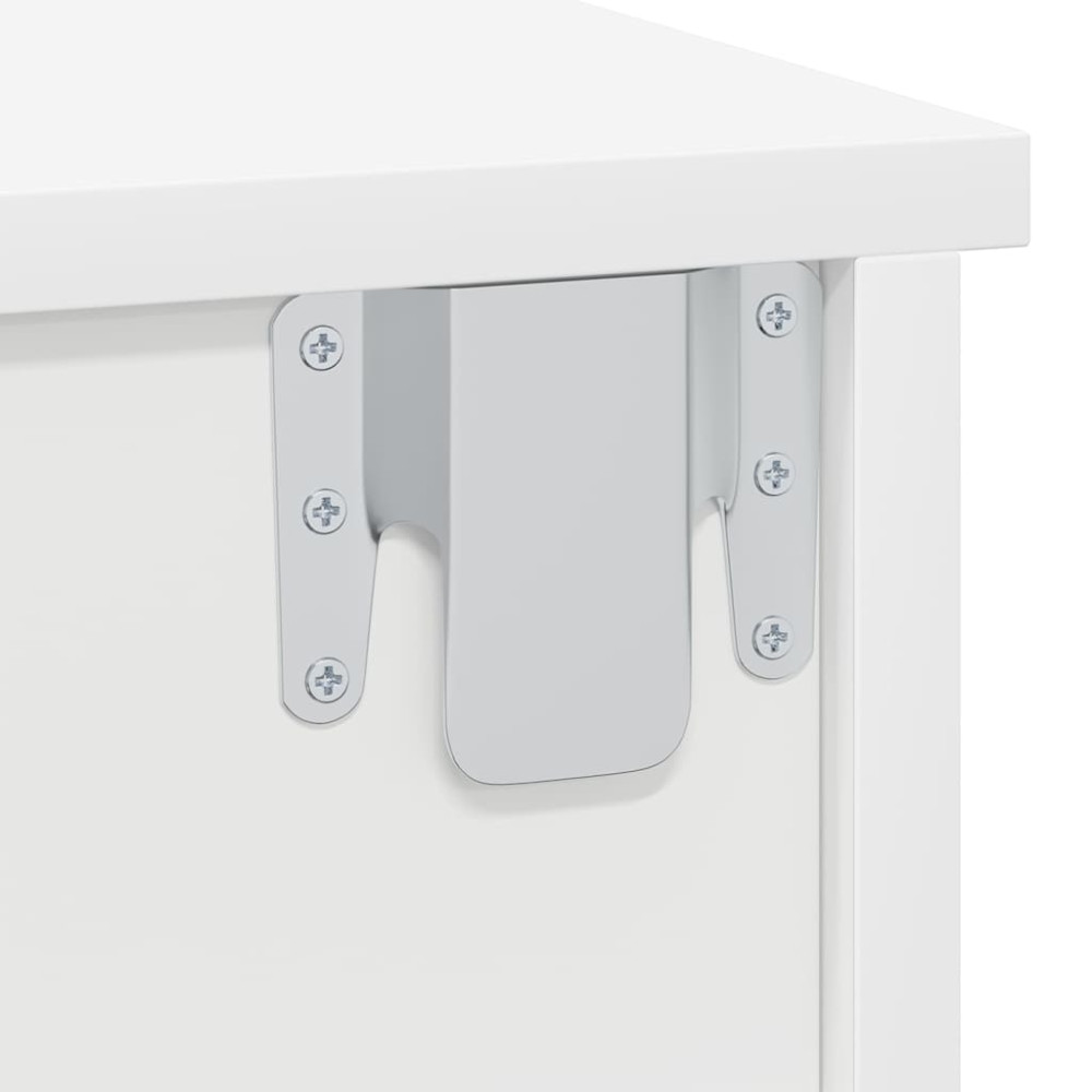 Produktbild för Sängbord 2 pcs Vit 40 x 31 x 15 cm Konstruerat trä