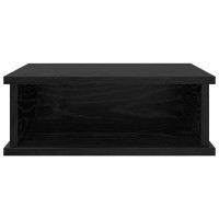 Produktbild för Sängbord Svart Ek 40 x 31 x 15 cm Konstruerat trä