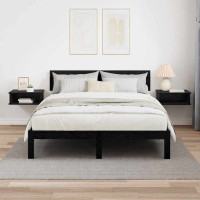 Produktbild för Sängbord 2 pcs Svart Ek 40 x 31 x 15 cm Konstruerat trä