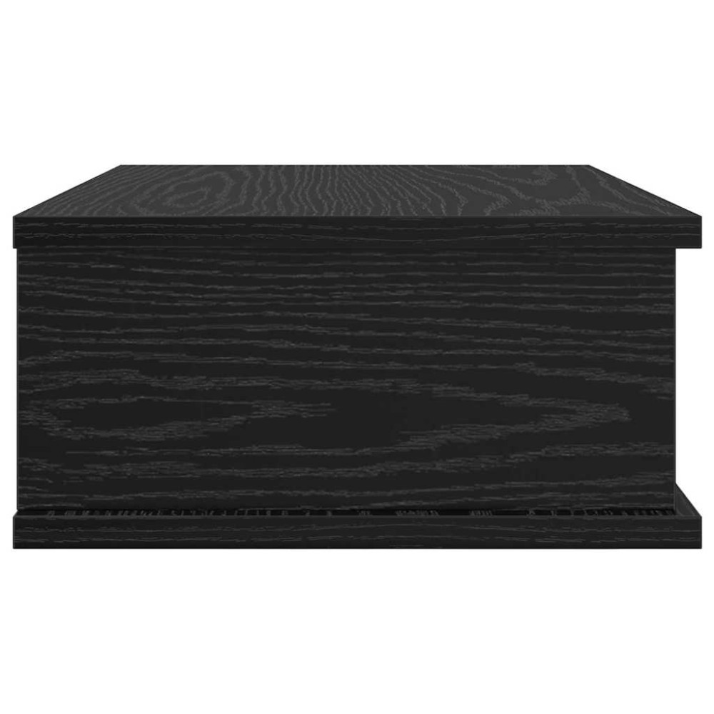 Produktbild för Sängbord 2 pcs Svart Ek 40 x 31 x 15 cm Konstruerat trä