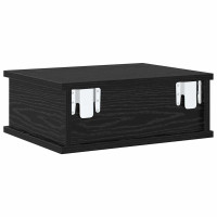 Produktbild för Sängbord 2 pcs Svart Ek 40 x 31 x 15 cm Konstruerat trä