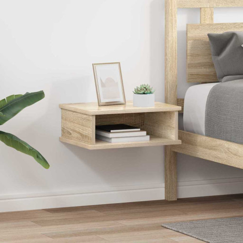 vidaXL Sängbord 2 pcs Sonoma-ek 40 x 31 x 15 cm Konstruerat trä