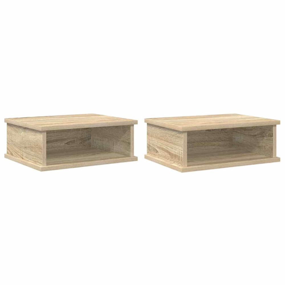 Produktbild för Sängbord 2 pcs Sonoma-ek 40 x 31 x 15 cm Konstruerat trä