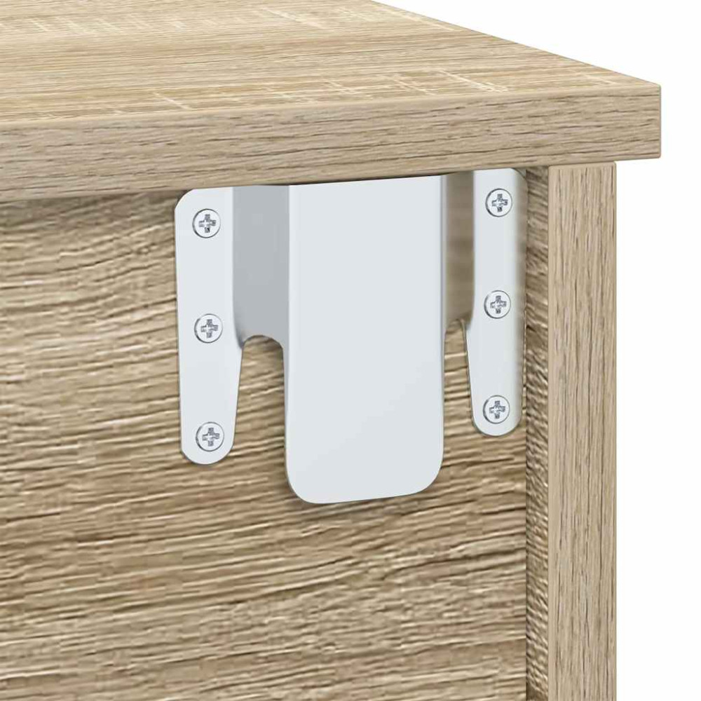 Produktbild för Sängbord 2 pcs Sonoma-ek 40 x 31 x 15 cm Konstruerat trä