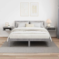 Produktbild för Sängbord 2 pcs Betonggrå 40 x 31 x 15 cm Konstruerat trä