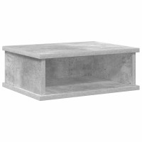 Produktbild för Sängbord 2 pcs Betonggrå 40 x 31 x 15 cm Konstruerat trä