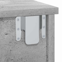 Produktbild för Sängbord 2 pcs Betonggrå 40 x 31 x 15 cm Konstruerat trä